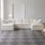Tenglyptical 139″ U Shaped Cloud Couch for Living Room, Oversized Modular Sectional Sofa with Double Chaise, Deep Seat Chenille Convertible Couch, No Assembly Required(Lvory White)