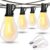 Tenmiro 200FT Solar String Lights Outdoor with Remote, USB Charging, 72 LED Shatterproof Bulbs