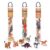 Terra by Battat Animal Tube Trios, Multi-Color, 32 Pieces, Plastic and Fabric Construction, 12.63 x 6.25 x 2.13 Inches, Ages 3+ Years