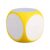 Tertioi Block 4x4Inch Write on Wipe Off Multipurpose Educational Dice Cube White Boards Dice Cube for Board Games
