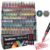 tesrhino 168 Colors Acrylic Paint Markers Brush Tip, Professional Acrylic Paint Pens for Rock Painting, Wood, Canvas, Ceramic, Glass, DIY Craft Supplies