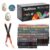 tesrhino 240 Colors Acrylic Paint Markers, Waterproof Paint Pens with Flexible Brush Tip, Auto Ink Control Large Capacity Acrylic Markers for Wood Stone Canvas Glass Ceramic