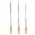 TesRhino 3Pcs Long Liner Paint Brush Set, Professional Ox Hair Detail Brushes for Watercolor Acrylic Oil Painting, Fine Line Art Supplies