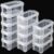 testyu Small Plastic Box, 5″ X 2.8″ X 2″ Stackable Mini Storage Box with Lid, Clear Organizer Container for Jewelry Beads, Small Crafts Items Accessories – -12 Pack