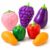 Textured Clear Squishy Cube Fidget Toy，Grape