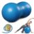 Textured Peanut Exercise Ball for Adults, Anti-Burst Stability Birthing Ball with Bumps, Non-Slip Maternity Yoga Ball for Pregnancy Labor Physical Therapy Autism Sensory Kids（Blue）