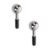 Texvora 2 Pcs Stainless Steel Ice Globes for Face, Cryo Sticks for Facials, Hot and Cold Therapy, Cooling Facial Massager for Puffiness, Headache Relief, 5.3 x 1.9 in / 135 x 50 mm