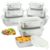 Texvora 9 Pcs Stainless Steel Food Storage Containers with Airtight Lids, Leakproof Bento Lunch Boxes, Stackable and Nestable Meal Prep Food Containers, Oven, Dishwasher, Freezer Safe for Kitchen