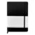 Texvora A5 Hardcover Journal, Black Dotted Notebook with Elastic Closure, Ribbon Bookmark, 160 Pages, 5.7 x 8 in / 14.2 x 20.3 cm, 3.5 oz/m² Paper, for Bullet Journaling, Office, Travel Notes