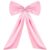 Texvora Pink Bow Birthday Decorations, 23.6 x 31.5 in / 60 x 80 cm Large Satin Bow Wall Hanging, Felt Backdrop for Party, Wedding, Christmas, Door Decor, Lightweight, Long-Lasting Bow Decorations
