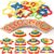 Teyva Daily 10 Pack Toddler Puzzles Montessori Toy Wooden Shape Sorting Puzzle Sensory Toy Toddler Activities Preschool Learning Autistic Developmental Educational Toys for Girls Boys Birthday Gifts
