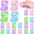 Teyva Daily 20 Pieces Bear Party Favors – Squeeze Funny Stress Balls for Adults Women Men Farm Animal Birthday Party Gifts Goodie Bags Stuffers Sensory Fidget Stress Relief Item