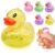 Teyva Daily 24 Pcs 2.36 Inch Glitter Duck Squishy Fidget Toys