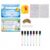 Teyva Daily 46 Pcs Cruise Duck Mailbox Kit, Yellow Magnetic Mailbox with Message Cards, Alphabet Stickers, Colorful Rubber Bands and 8 Magnetic Pens for Cruise Door Decor and Travel Gift