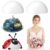 Teyva Daily 4 Packs 12” Foam Half Sphere Giant DIY Craft Supplies for Floral Arrangements, Table Centerpieces, School Stem Project, Wedding Party Decor, Holiday Ornaments, Art Craft Photography Prop