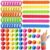 Teyva Daily 88 Pcs Fidget Toys Bulk for Kids: Textured Fidget Ring Textured Silicone Slap Bracelets, Classroom Prize Box Toys Birthday Party Favors Goodie Bag Stuffers