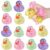 Teyva Daily 8 Pcs Duck Squishy Fidget Toys, Colorful Squeeze Toys, Slow Rising Stress Relief Balls, Stocking Stuffers, Party Favors