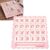 Teyva Daily American Mahjong Solo Practice Board with Built-in Line Reader, Scalloped Macaron Portable Mahjong Trainer for Charleston & Tile Recognition, Beginner Learning Tool(Pink & White)