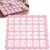 Teyva Daily Mahjong Solo Practice Board Portable Practice Board Solo Play American Mahjong Training Tool with 24 Card Slots Game Training Aid(Pink)