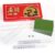 Teyva Daily Miniature Chinese Mahjong Game Set 144 Standard Mini-Tiles Board Game Portable Travel with Traveler Size Carrying Case Dices Clear Holder for Outdoor Gift Enthusiast Family(Green)