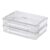 Teyyvn 2 Pcs 6 Quart Plastic Portable Project Case, Clear File Storage Box