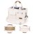 Thalassumbag Canvas Travel Tote Bag with Zipper for Women Teacher Crossbody