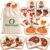 Thanksgiving Day Felt Matching Game for Toddlers, Montessori Toys Travel Toys for 1-3 Memory Flash Cards for 2 3 Year Old, Soft Safe Preschool Educational Gifts for Boys Girls