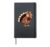 Thanksgiving Turkey Girl Leopard Woman Autumn Fall Season Hardcover Journal, Black
