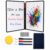 Thayrakn Dry Erase Notebook A4 Portable Whiteboard with 3 Markers & Eraser