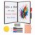 Thayrakn Dry Erase Notebook A4 Portable Whiteboard with 3 Markers & Eraser