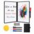 Thayrakn Dry Erase Notebook A4 Portable Whiteboard with 3 Markers & Eraser