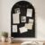Thboxes Arched Felt Bulletin Board, 6 Pack 35″ x 24″ Large Cork Board Pin Board with 30 Removable Adhesive Tabs & 30 Push Pins – for Home Office School Memo Photo Wall Decor for Notes Lists – Black