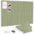 Thboxes Large Cork Board 36″ x 24″, 6-Pack Pin Board with 30 Pushpins, Felt Bulletin Boards Tiles, Cork Boards for Office Decor Walls Organizer Classroom Decor, 40 Adhesive Tabs Included – Sage