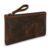 TheAntiq Leather Pencil Pouch, Currency Pouch, Leather Pencil Case, Zippered Pouch Paper Money, Pen Case, Pen & Marker Case, Pencil Case For Artists & Professionals (Brown)