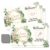 THEBESTU 50 Pcs Housewarming Scratch Off Cards, Watercolors Plants Scratch Cards for Rustic New Home New House Party Supplies, Housewarming Party Lottery Group Activity