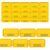 THEBLUETOUCH 250 Blank Raffle Tickets 2″ x 1″ – Consecutive Numbers, Larger & Bolder Numbers Design, for Classrooms & Family Rewards (Yellow)