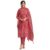 The kurti bazaar Indian Designer Traditional Style Stitched Salwar Kameez Pant for Women (US, Numeric, 34, Regular, Regular, Peach)