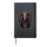 The majestic alpaca king with a crown Hardcover Journal, Black