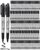 Thenshop 100 Pack Black Permanent Markers Bulk – Fine Point Permanent Marker Quick Drying Waterproof Pens for Doodling Writing Marking Classroom Work on Wood Metal Stone Glass, Office School Supplies