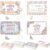 Thenshop 100 Pcs Pastel Flower Teacher Mail Gift Bulk Wildflowers Teacher Note for Students Classroom Good Behavior Incentive Positive Note from Elementary Kindergarten Preschool Classroom Supplies