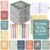 Thenshop 10 Set Book Lovers Gifts for Readers Women Inspirational Spiral Notebook Weekly Planner Reading Motivational Pen for Teacher Book Club School Librarian Back to School(Bright Colors)