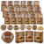 Thenshop 12 Sets Football Pocket Hug Tokens Bulk Lucky Natural Stones Inspirational Emotional Positive Support Box Mini Footballs Accessories for Team Party Favors Football Lovers Players Fans