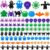 Thenshop 200 Pcs Halloween Fidget Spinner Toys Mini Fidget Spinner Toys Bulk Sensory Anxiety Stress Relief Gifts Halloween Party Favors Goodie Bags Stuffers for Classroom Prizes, Trick or Treat Bags