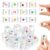 Thenshop 24 Pcs Fruit Ice Cube Stress Ball Fruit Filled Stress Relief Toy Employee Appreciation Gift for Office Coworker Classroom Prizes Birthday Back to School Party Favors