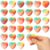 Thenshop 30 Pcs Rainbow Heart Stress Balls Bulk Gay Pride Squeeze for Stress Relief Hand Exercise Pride Month Party Favors LGBTQ Lesbian Gay Day for Coworkers Friends Gifts Relief Desk Decor
