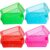 Thenshop 40 Pieces Classroom Plastic Bins Bulk Multicolor Baskets Organization Stackable Desktop Tray Small Storage Baskets Classroom for Back to School Teacher Student Pens Pencils Crayon