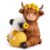 Thenshop Highland Cow Tape Dispenser Resin Sunflower Desk Accessory