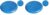 Therapist’s Choice® Inflated Air-Filled Stability Balance Disc-Blue (Pack of 2)
