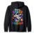 There Is Space Here For Everyone Astronaut Inclusion Teacher Zip Hoodie