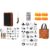 Therwen 45 Pcs Pumpkin Carving Kit, 13Pcs Stainless Steel Carving Tools with Storage Bag, 4 LED Pumpkin Lights, 25 Reusable Stencils, Hole Saw Gift Bag for Halloween DIY Decor Beginners Families
